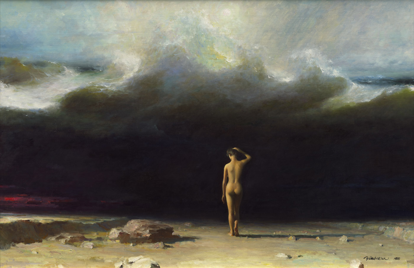 夕照 油畫 130×97cm 1995