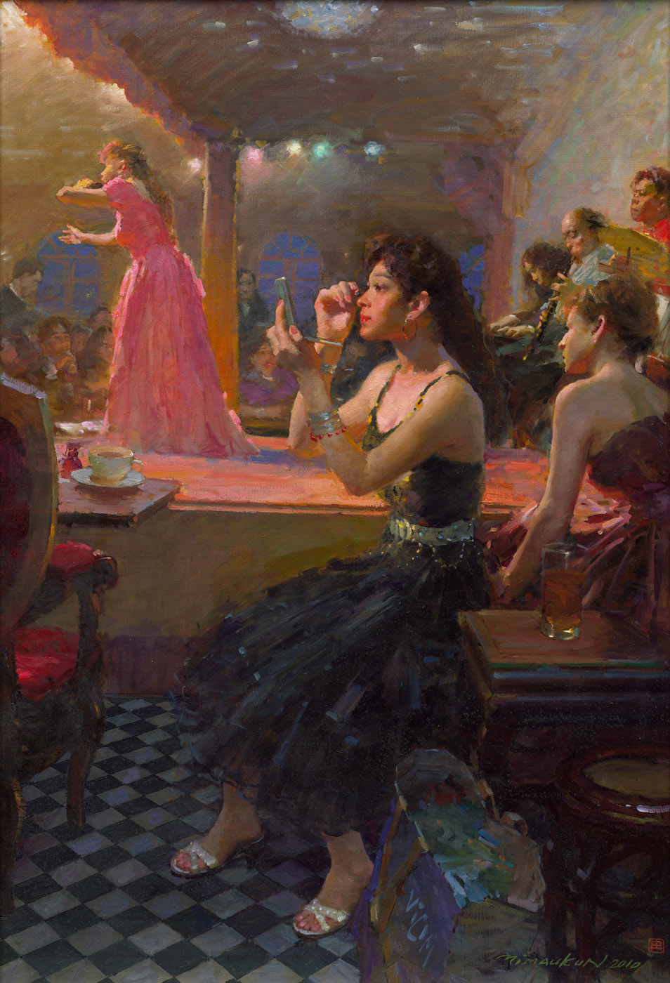 Westside Evening by Yim Mau-Kun, oil, 116.5×80cm, 2010