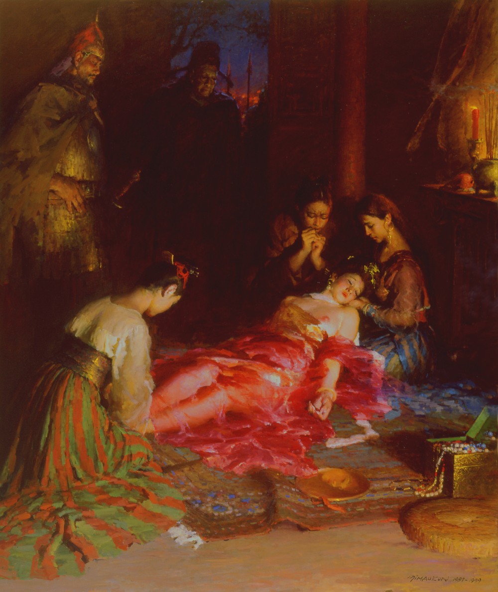 Death of the Imperial Concubine, Oil on Canvas, 180x150cm, 1999