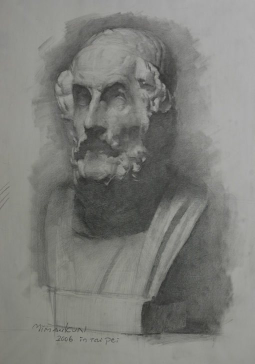 Life cast drawing