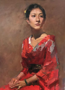 yim mau run, portrait oil painting, how to paint portrait