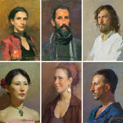Feature image for comprehensive portrait oil painting course